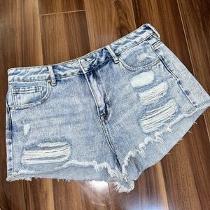 Size 28 Pacsun high rise festival short denim Jean shorts